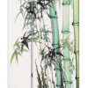 HomeRoots 3 Panel Reversible Bamboo Art Room Divider Screen