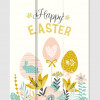 HomeRoots 3 Panel Reversible Easter Spring Art Room Divider Screen