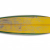 HomeRoots Distressed & Rustic Yellow Surfboard Wood Panel Wall Art