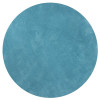 HomeRoots 6 ft. Round Polyester Highlighter Blue Area Rug