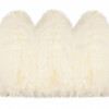 HomeRoots 3 x 5 ft. Trio Natural Sheepskin Area Rug