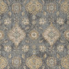 HomeRoots 27 x 90 in. Slate Grey Wool Rug