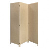 HomeRoots Beige Fabric 3 Panel Soho Screen 47 x 1 x 71 in.