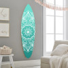 HomeRoots Blue Serenity Wood Surfboard Wall Art 18 x 1 x 76 in.