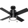 Hunter Fan 42 in. Beck LED Indoor Ceiling Fan Matte Black