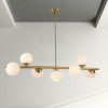 Warehouse of Tiffany D2206-7 7-Light Nethi Chandelier - Antique Brass
