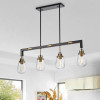 Warehouse of Tiffany IMP28E-5MB 5.12 in. Nekane 4-Light Indoor Chandelier with Light Kit Black