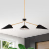 Warehouse of Tiffany HM227-3GB 3-Light Stelle Abstract & Metal Branched Chandelier - Gold & Black