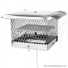 9512 8 x 8 in. Stainless Steel II Chimney Cap-Damper 0.62 in. Mesh