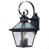 HomeRoots 21 x 9.75 x 11.5 in. Bay Street 3-Light Architectural Bronze Wall Light
