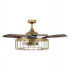 Fanaway Sheridan 48-inch Satin Brass AC Ceiling Fan with Light