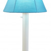 Patio Living Concepts San Juan 30 in. Table Lamp 38121 with 2 in. white body and canvas Aruba Sunbrella shade fabric