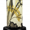 Patio Living Concepts PatioGlo LED Table Lamp Bright White Fishbowl Caviar Fabric Cover 59800