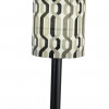 Patio Living Concepts Coronado 42 in. Table Lamp 62190 with 2 in. black body and New Twist Caviar outdoor fabric shade