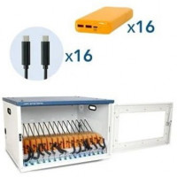 Jar Sys LIB16PB-USBC LIBRARY CHECK-OUT USB-C CHARGING SOLUTION - CSE-1615-USBC FLEX-SHARE CHARGING ST