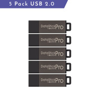 CENTON ELECTRONICS S1-U2P5-16-5B CENTON MP VALUEPACK USB 2.0 DATASTICK PRO (GREY), 16GB, 5PACK BULK