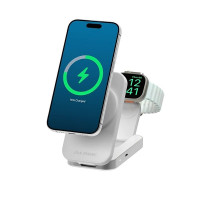 Alogic AL21WCFL-WH ALOGIC FLIP 2IN1 QI2 WIRELESS CHARGING STAND- WHITE