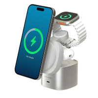 Alogic AL41WCPO-WH ALOGIC POWERPOD 4IN1 QI2 WIRELESS CHARGING STAND - WHITE