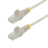 Startech N6PAT4GRS SLIM CAT6 CABLE GRAY LSZH SLIM SNAGLESS RJ45 UTP PATCH CABLE