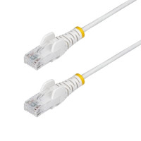 Startech N6PAT2WHS SLIM CAT6 CABLE WHITE LSZH SLIM SNAGLESS RJ45 UTP PATCH CABLE