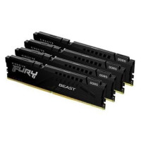 Kingston FURY Beast - DDR5 - kit - 128 GB: 4 x 32 GB - DIMM 288-pin - 5600 MHz / PC5-44800 - unbuffered