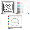 Geyer Instructional General Skills Robotics Table Top Math Notebooks Assorted Color - Set of 3