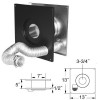 Dura-Vent 3 PelletVent Pro Wall Thimble Air Intake Kit