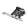 Siig LB-US0214-S1 USB 3.0 4-PORT (2-EXT PLUS19-PIN HEADER) PCIE HOST CARD