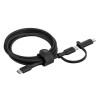 Belkin CAC003FQ1.5MBK BRAIDED PCR 2-IN-1 USB-C TO LTG CABLE, 60W 1.5M, BLACK