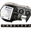 Brady M4C-500-595-BK-WT VINYL LABEL TAPE WITH RIBBON FOR M4 M5 PTRS - 0.5IN, WHITE ON BLACK