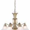 Vaxcel International Standford 7L Chandelier - Antique Brass