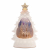 LED Winter Church Pine Tree Snow Globe 12