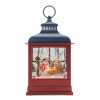 LED Woodland Snowman Snow Globe 12