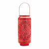 Punched Metal Candle Lantern 15.5