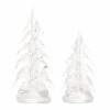 Clear Glass Pine Tree (Set of 2)