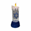 Hanukkah Candle Snow Globe 9.5