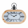 Wooden Oval Table Clock 9.5