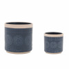 Ceramic Mandala Pattern Planter (Set of 2)