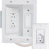 On-Q CPT306WV1 FLAT SCREEN TV POWER KIT - WHITE