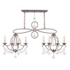 Livex 8 Light Island-Chandelier in Venetian Golden Bronze