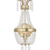 Livex Valentina 1 Light Wall Sconce In Hand Applied Winter Gold