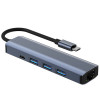OMNIBARPLUS USB C Hub, 4-in-1 Multiport Adapter with 4K HDMI, 100W PD Charging Ports, 2 X 5Gbps USB 3.0 Ports for MacBook Pro, Air, iPad Pro