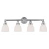 Livex 4 Light Bath Light in Chrome