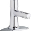 Chicago Faucets Single Supply Metering Sink Faucet Polished Chrome