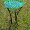 Songbird Essentials Leaf Shaped Bird Bath with stand