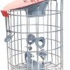 Nuttery 11 x 7.5 in. Roundhaus Squirrel Resistant Seed Feeder Red