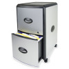 Storex STX Hard Top Mobile Filing Cabinet Black