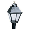 MHP Everglow HK Aluminum Post Mount Natural Gas Lamp Black - 22 x 10.75 in.
