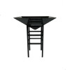 Geometric Metal Black Planter with Large Stand