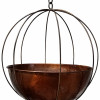Handmade Extra Large Globe & 23 in. Planter - Copper